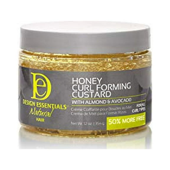 Design Essentials Natural,Almond & Avocado Honey Curl Forming Custard, 12 Ounce