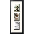 thumbnail image 1 of collage photo frame double mat with 3 - 5x7 openings and  black frame, 1 of 2