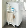 thumbnail image 3 of Yamazaki Home Magnetic Laundry Organizer, White, Steel, Large, Magnetic, Water Resistant, 3 of 7