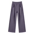 thumbnail image 4 of DHFJKG Wide Leg Sweatpants Women Casual Loose Fit Solid Color Elastic Waist Athletic Joggers Pants, 4 of 4