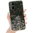 thumbnail image 6 of Clear Glitter Silicone Phone Case for Samsung Galaxy Note 20 10 Ultra Pro A03S A02 A50 S A30 A41 A31 A21, Stylish Back Cover with Precise Holes(Transparent,A21), 6 of 6