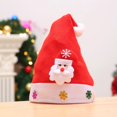 thumbnail image 4 of Sombrero de dibujos animados de Navidad, sombrero de Papá Noel, suministros para fiestas, sombrero para niños y adultos, sombrero brillante, decoración navideña, apliques cepillados, 4 of 4