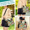 thumbnail image 5 of FORMRS Insulated Lunch Bag Unisex Large Capacity with Shoulder Strap, Green Floral Tomatoes, 5 of 6