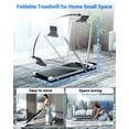 thumbnail image 6 of Walking Pad Treadmill with Incline and Handle Bar, 3.0 HP Foldable Treadmills 300LBS Capacity Folding Walking Pad 3 in 1 Under Desk Treadmill Remote Control with APP, 6 of 11