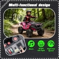 thumbnail image 4 of Okybaby 24V Kids Ride on Electric ATV with Realistic Off-Road Design, 2WD, Dual Motors, Electric Kids Ride on Toy Cars with MP3, LED Lights for Kids Aged 3+,Yellow, 4 of 7