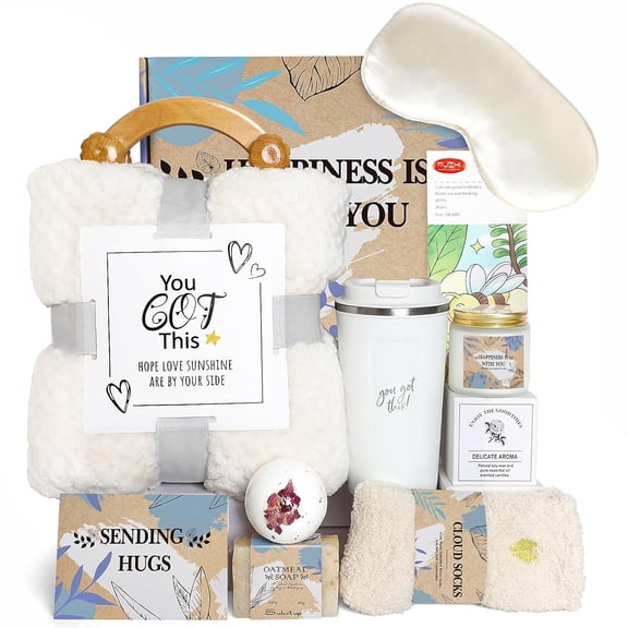 Get Well Gift Basket for Women, Recovery Care Package With Coffee Mug, Comfort and Encouragement Gifts for After Surgery, Chemo, Cancer Care, Sick Friend