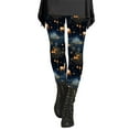 thumbnail image 3 of Lroveb Christmas Leggings for Women Day Fall Winter Artistic Splash Printed Soft Stretchy Pants Yoga Leggings, 3 of 6