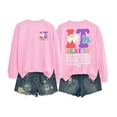 thumbnail image 1 of WEAIXIMIUNG Chandails en Molleton à Col Rond Graphiques pour Femmes Chandail à Capuchon Épais Automne Motif Mignon T-Shirt Nouveauté Col Rond Manches Longues, 1 of 3