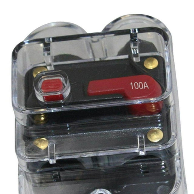 kurtrusly Radio Audio Auto pour Voiture, Disjoncteur en Ligne avec Fusible pour DC 12V 100A