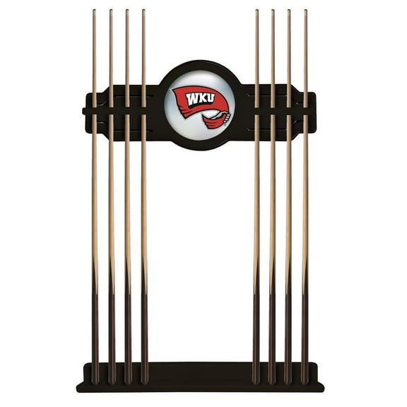 Western Kentucky University Solid Wood Cue Rack with a Black Finish