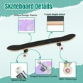 thumbnail image 4 of 31'' Complete Skateboard 7 Layer Canadian Maple Double Kick Deck Skateboards holographic foil colors 80s trend Skate Board for Beginner Adult Gifts, 4 of 5