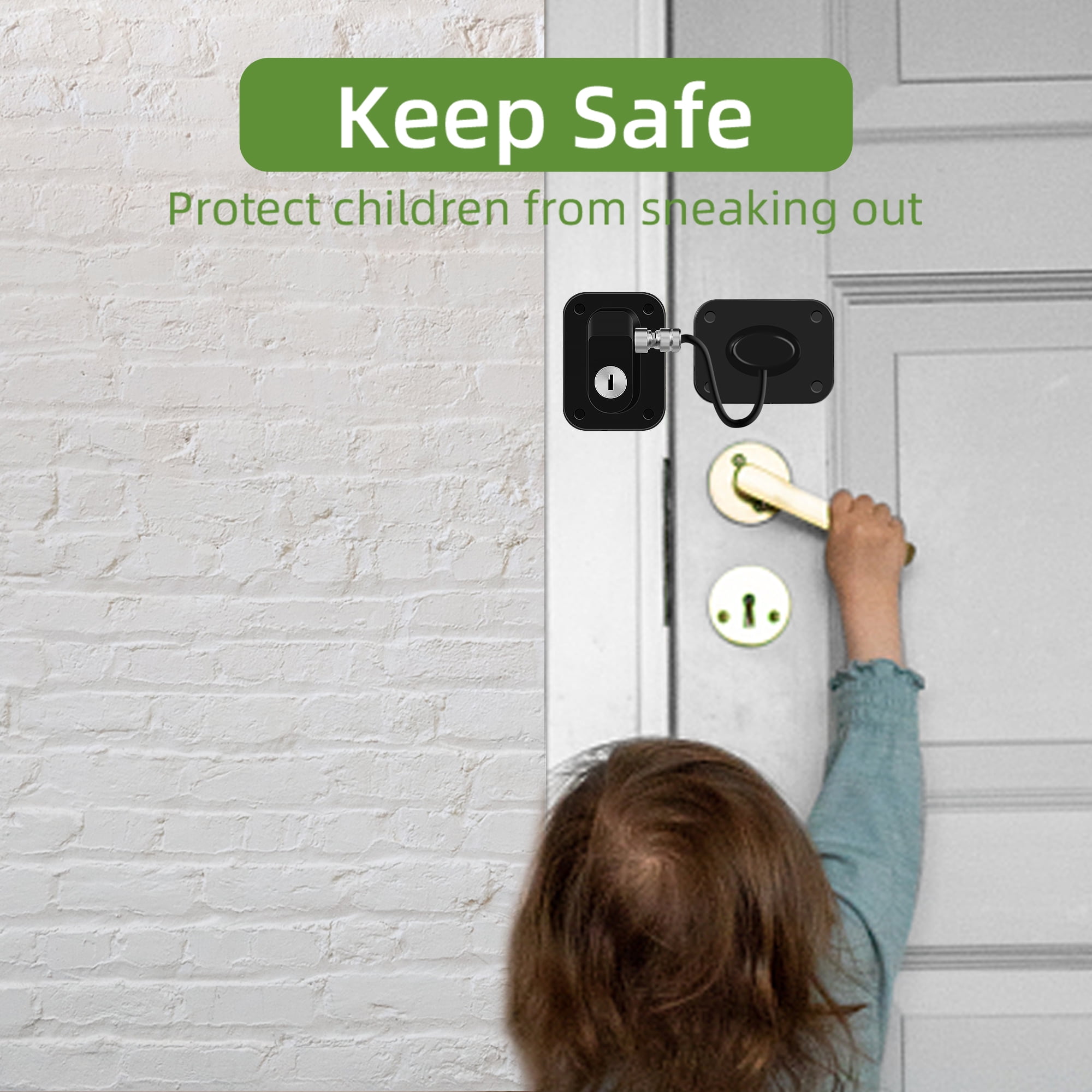 Refrigerator Lock, Fridge Lock for Adults, Volibel Multi-Purpose Safety Proofing Cabinet Lock with Key 2 pack(Black)