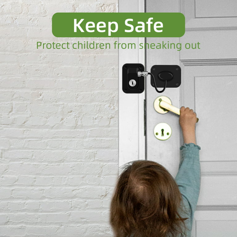  Fridge Lock,2 Pack Refrigerator Lock with Keys,Freezer Lock and  Child Safety Cabinet Lock (Fridge Lock-Black) : Baby