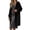 Black, variant on Smsaxvxz Womens Long Cardigan Sweaters Fashion Open Front Oversized Knit Fall Trendy Coat Jacket Black M