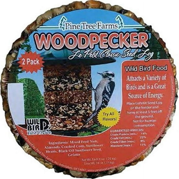 Pine Tree Farms PTF8031 Le Petit Woodpecker Classic Seed Log