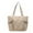 Khaki, variant on Large Tote Bag for Women with Zipper, Lightweight Puffy Tote Bag Quilted Shoulder Bag Handbag for Travel, Work, Gym