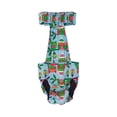 thumbnail image 4 of Barkertime Holiday Owl with Glitter Escape-Proof Washable Dog Diaper Overall - Made in USA, 4 of 6