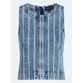 thumbnail image 5 of Free Assembly Women's Cropped Sleeveless Denim Top, Sizes XS-XXL, 5 of 5
