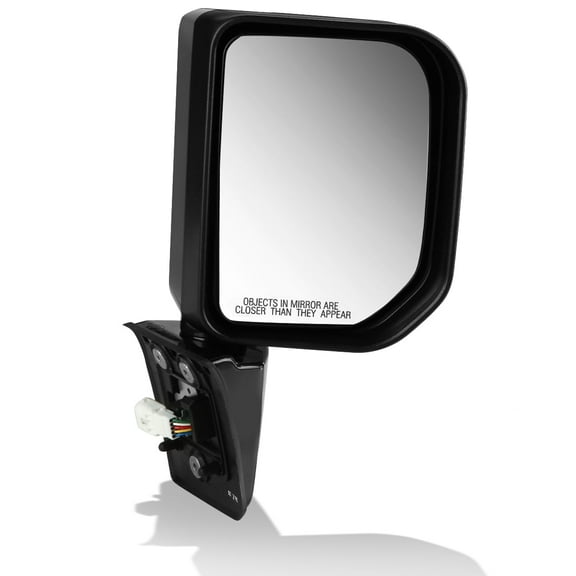 DNA Motoring OE Style Power Turn Signal Right Door Mirror Compatible with 2007-2009 Toyota FJ Cruiser, Black, New