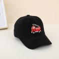 thumbnail image 2 of Gibobby Car Pattern Baseball Caps for Boys Girls Fire Truck Excavator Trucker Hat Adjustable Summer Sun Hat for Kids Age 12-18 Months 1-4T(One Size,Black), 2 of 4