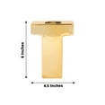 thumbnail image 3 of Efavormart 6" Shiny Gold Plated Ceramic Letter "T" Sculpture Flower Vase, Bud Planter Pot Table Centerpiece, 3 of 9