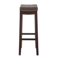 thumbnail image 2 of Linon Claridge 3-Piece Bar Height Tavern Set, Brown/Brown Faux Leather, 2 of 15