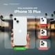 thumbnail image 2 of Funda Elago compatible con iPhone 15 Plus de silicona líquida negra, 2 of 6