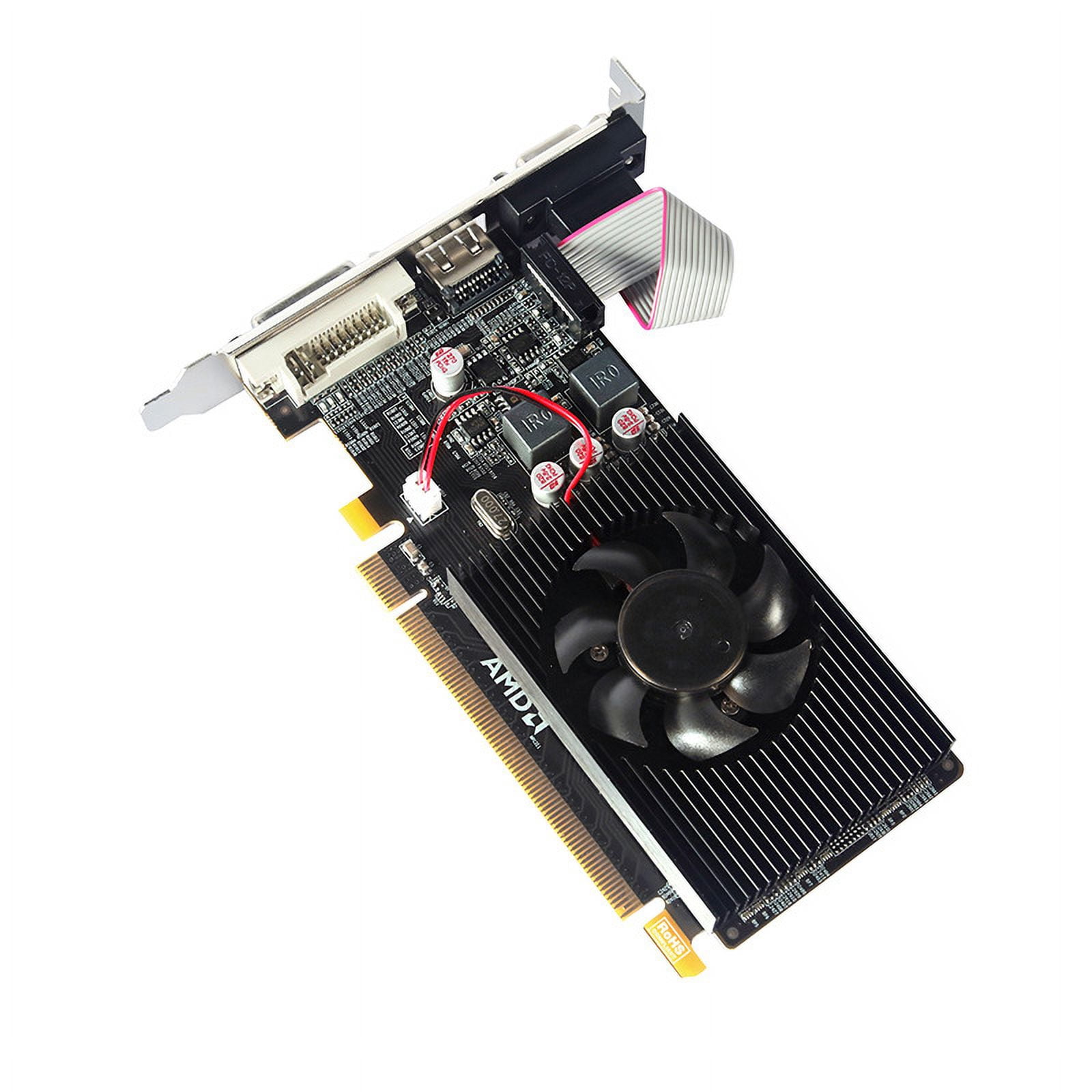 New AMD R5 230 2G widescreen version small chassis knife card HD office home computer independent graphics card