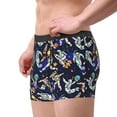 thumbnail image 5 of Salouo Astronauts in sport Print Men's Boxer Briefs,Breathable Underwear Elastic Waistband Briefs for Men -X-Large, 5 of 8