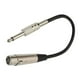 thumbnail image 5 of Cable de micrófono estéreo con conector XLR 3P a conector jack mono hembra de 1/4'', color negro 3m, 5 of 7