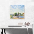thumbnail image 2 of ARTCANVAS The Geese In Saint Mammes 1885 Canvas Art Print by Alfred Sisley - Size: 18" x 18" (1.50" Deep), 2 of 9