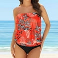 thumbnail image 1 of WILLBEST Trajes de Baño Para Mujer, Sujetador Ajustado Estampado, Ropa de Playa, Traje de Baño Tankini, Conjunto de Bikini Bandeau Con Push-Up, Traje de Baño, Conjunto de Dos Bikinis, Trajes de Baño, 1 of 1