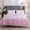 Pink-PK, variant on Solid Duvet Cover, Washed Cotton 173x229cm Single, Soft Brushed Fabric Bedding, Grey Beige Navy