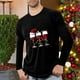 thumbnail image 1 of Blusas y camisas de manga larga con cuello redondo para hombre, deportivas, fitness, hogar, pijamas navideños estampados, camiseta de manga larga con cuello redondo, blusa de poliéster para hombre, 1 of 4