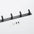 thumbnail image 5 of Wall-Mounted Coat Rack-4/5 Hook Space Aluminum Wall Coat Hooks with Screws, Metal Towel Rack for Hanging Clothes Bags, Matte Black/White Robe Hook for Kitchen Entryway Bathroom, 5 of 8