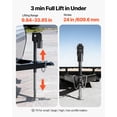 thumbnail image 4 of VEVOR Electric Trailer Jack, 7500 lbs Capacity, Electric Power Tongue Jack with Waterproof Protective Cover & LED Light for Travel Trailer, Camper, RV, Black, 4 of 9