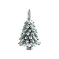 thumbnail image 2 of Taicans Artificial Christmas Tree Mini Snow Flocked Green Tabletop Xmas Tree 23.6in with Wooden Base for Home Decor,Small Christmas Tree for Desk,Holiday Decorations, 2 of 6