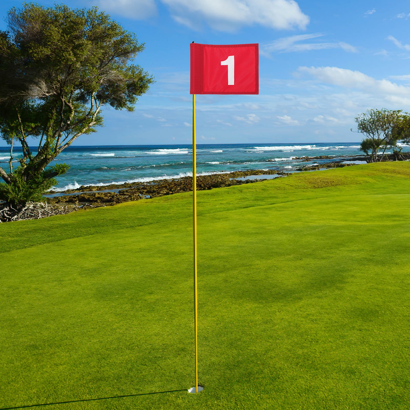 Torrey Pines Golf-Übungsflagge – 50,8 X 33 Cm, 600D Nylon, Doppelt Genäht, Für Garten & Putting Green