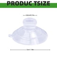 thumbnail image 3 of 25 Pcs Suction Cups for Glass Small Clear Rubber Suckers for Holiday Christmas Lights String Decoration Strong Adhesive Suction Cups Holder for Table Window Mirror Bathroom, 1.18 Inch, Clear, 3 of 9