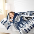 thumbnail image 3 of jejeloiu American Rugby Helmet Queen Comforter Set,Football Game Bedding Sets,Gray Blue Graffiti Bedding Comforter Set For Men Women,Microfiber Bedroom Decor Reversible,3 Pieces, 3 of 7