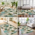 thumbnail image 4 of Area Rugs 4'x6'. Tropical Plant Carpet Runner Indoor Outdoor Rugs Home Decor Aesthetic, Summer Watercolor Boho Palm Tree on Linen Non Slip Mats Washable Accent Rug for Living Room Bedroom, 4 of 8