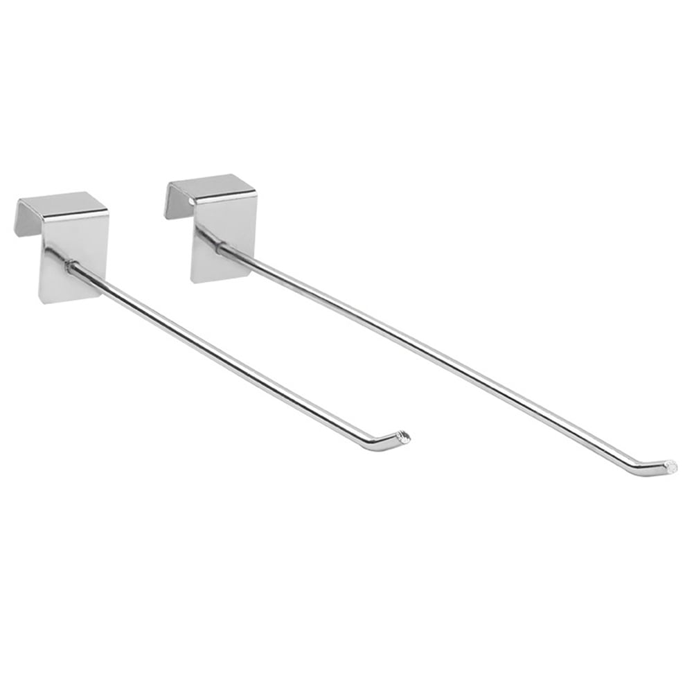 WRISTBIQUE Silver Display Rack Hooks Iron 20Pcs 8.3x1.2x1.0In