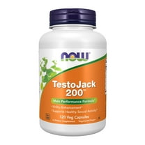 NOW Supplements, TestoJack® 200 with Tongkat Ali, Tribulus, Maca and Horny Goat Weed, 120 Veg Capsules