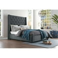 thumbnail image 2 of Pemberly Row Fabric California King Bed with Storage Drawers in Gray, 2 of 11