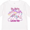thumbnail image 4 of Inktastic My Nana Loves Me Unicorn Girls Long Sleeve Toddler T-Shirt, 4 of 5
