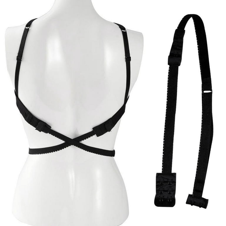 Low Back Bra Strap Extension Converter Adjustable Backless 2 Dress Summer  I0M1