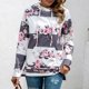 thumbnail image 2 of Sudadera con capucha y cordón con estampado informal a la moda para mujer, además de sudadera de terciopelo, blusa Fridja FKASFK5594, 2 of 5