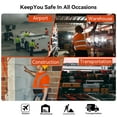 thumbnail image 6 of High Visibility Shirts for Men Women, Quick Dry Safety Short Sleeves T Shirts with Reflective Strips, Hi Vis Construction Work Shirt, Class 2 ,Orange ,XX-Large, 6 of 7