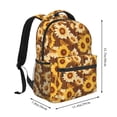 thumbnail image 2 of Balery Vintage Wood Grain Sunflower B Mochila Escolar Impresa, Mochila Ligera para Viajes Casual, Mochila Duradera y Cómoda Multifuncional, Mochila para Laptop-One Size, 2 of 5