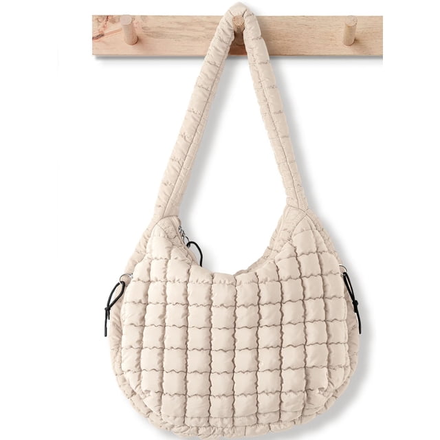 Bolso acolchado para mujer, grande, acolchado, bolso de mano acolchado, bandolera suave e hinchado, bolsos holgados
